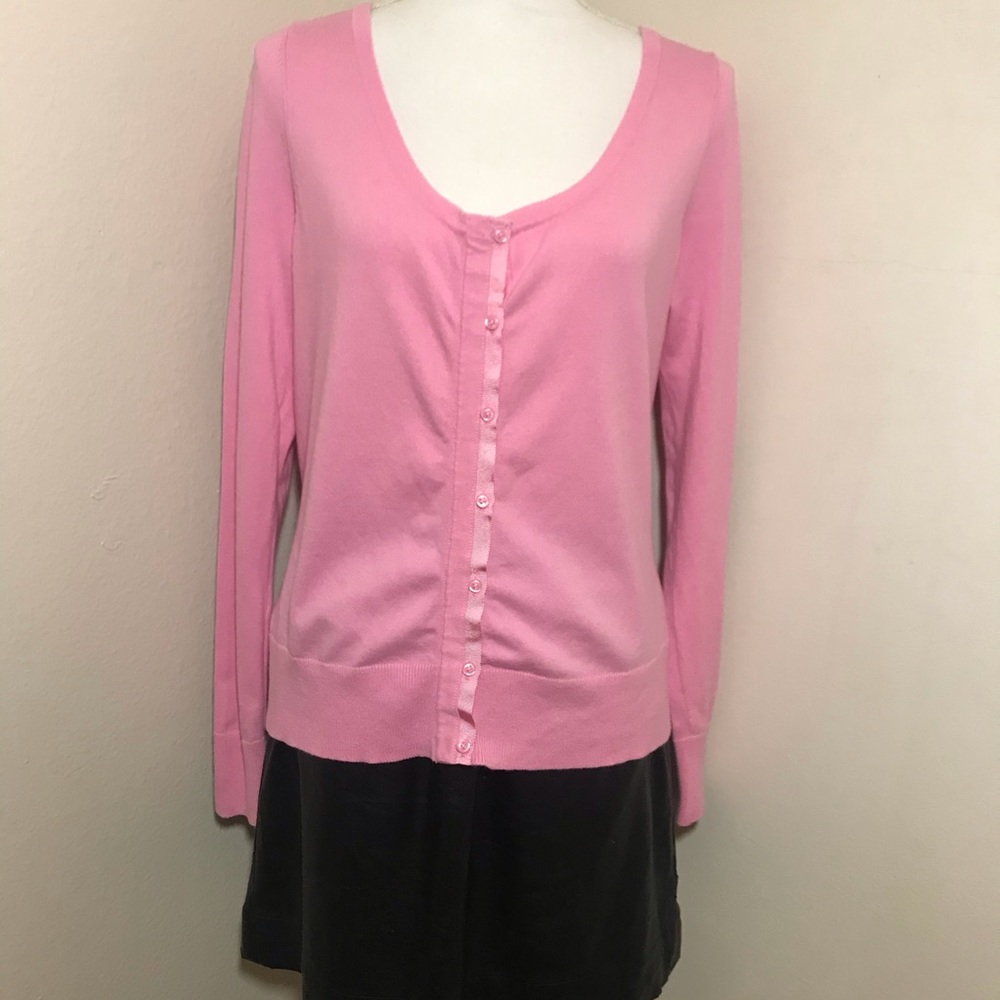 Lilly Pulitzer Pink Button Down Cardigan